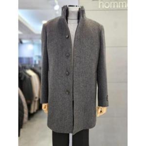 바쏘옴므 세이브존03 바쏘옴므 남자 겨울 그레이  블렌드 차이나 카라 코트 WSAGY4CJ51A