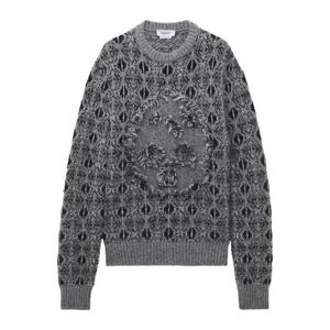 25FW 알렉산더 맥퀸 Embroidered nylon blend 스웨터 849605Q1BFD1363