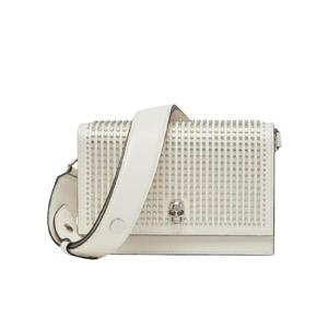 24SS 알렉산더 맥퀸 아이보리 레더 스몰 Biker 스컬 숄더 백 757626KR7ZB9210