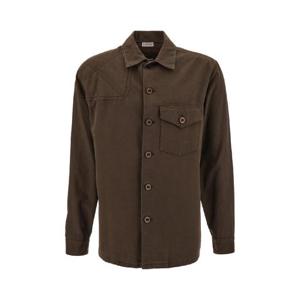 23FW Burberry Military 그린 코튼 셔츠 8077296B7326