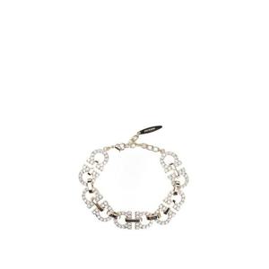 25FW 살바토레 페라가모 Bracciale Gancini Ferragamo in ottone con strass incastonati 760898786537001