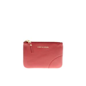 25FW 꼼데가르송 로고 프린트 레더 클러치 SA8100RED