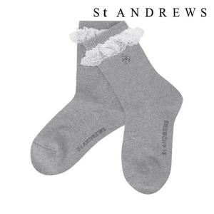 세인트앤드류스  (821E3SC154) 여성 별 심볼 레이스 논슬립 중목 양말