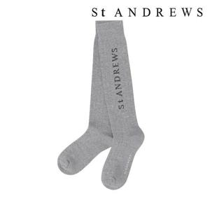 세인트앤드류스  (821E3SCA03) 여성 배색 글리터 로고 니삭스