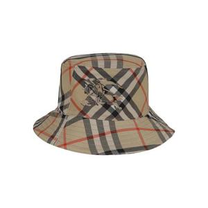 버버리 EKD 체크 패턴 버킷햇 8100740 B9368 SAND IP CHECK