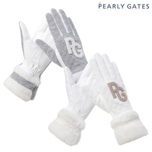 파리게이츠  여성 스마일 패치 부클 믹스 양손 장갑 521E4GV001 BJ