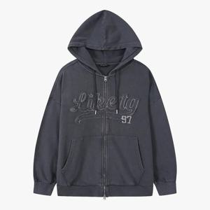 [더데이걸]데끼 레터 박시 후드 집업TGJM25W07