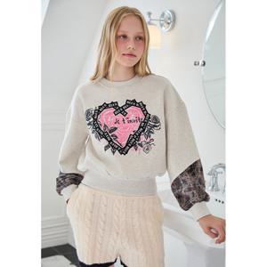 [에고이스트][BL] 체크 배색 프린팅 스웨트TS ER4OTL01