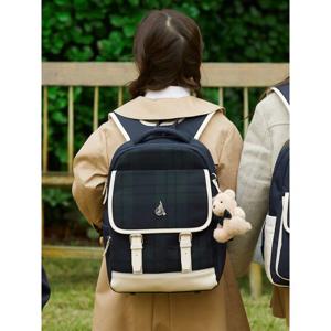 [빈폴키즈] 체크 클래식 플랩 책가방  그린 (BI61D4U04M)
