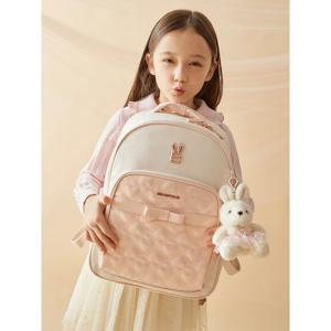 [빈폴키즈] 리본 퀼팅 여아 책가방 2SET  아이보리 (BI61D4G070)
