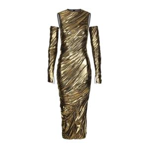 25 FW 돌체앤가바나 포일 피니시 패널 드레스 F6DJUTFURMQ TP432423224