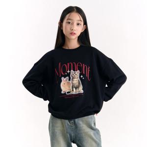 [더데이걸]애니멀 프랜즈 박시 맨투맨 TGMA25T01