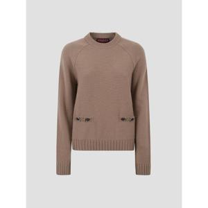 구찌 울 캐시미어 스웨터 836460XKEVK 2604 BROWN