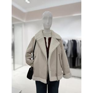 [숲]스웨이드 하이넥 인조무스탕  SBBMU90K