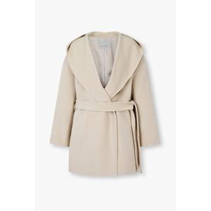 보브 벨티드 숄 카라 후드 하프 코트 (7155416006) VOV