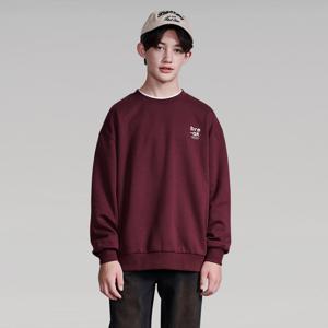 [에꼴리에] 남자 겨울신상 스몰패치자수맨투맨티(25D5405)