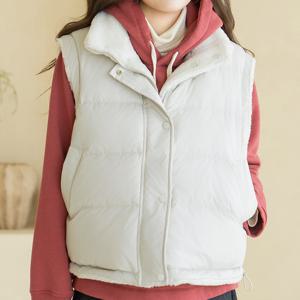 엄마옷 마담4060 내추럴포엠 뽀글이양면패딩조끼 데일리 중년여성 -ZVE2511020-