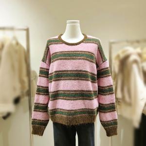 [비지트인뉴욕]라운드 스트라이프 니트 VBCLK621