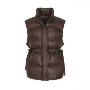 [올리브데올리브]옆리본 하이넥 웰론 패딩 조끼(OP5WVA92-DG-EL)