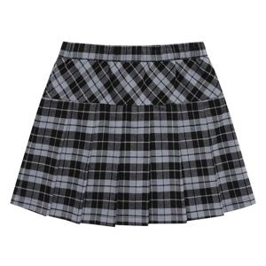 [소이]23W5882 주니어 겨울 체크 플리츠 스커트 _US