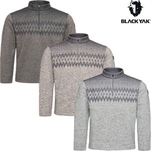 블랙야크 남성 데일리 니트 집업 긴팔티 1BYZTWU008