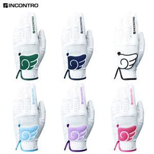 인콘트로 남여 윙 스킨핏 반양피 골프장갑 왼손 1P