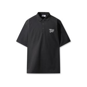 [왁]왁 KAJIMURA 유니 피케 칼라 티셔츠 WMTCA25554BKX