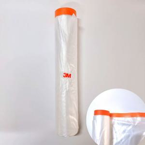 1개 3M 2000mmx20m 커버링테이프 도색 마스킹 카바링 건축 303 오렌지 주황 내열 마스킹 카바링테이프 도색 도장 보호 비닐 테이프