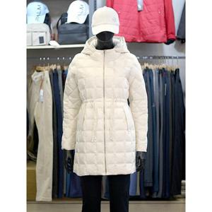 팜스프링스 세이브존03 팜스프링스 여성 골프 겨울 사각 후드 덕 하프 패딩 점퍼 ASWDL244657GA