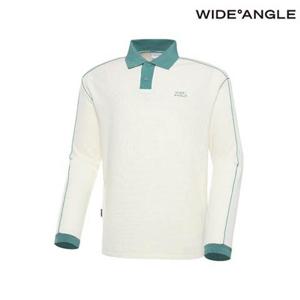 [와이드앵글]   WMW23271W3   WG 티핑 폴로 티셔츠 M (Off White)