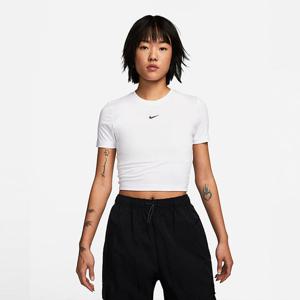 나이키반팔티 FB2874-100 나이키 스포츠웨어 에센셜 슬림핏 크롭 티셔츠
