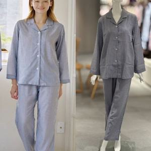 [비너스]리오셀 핀스트라이프 3PCS 여성파자마 (VPA4418W)