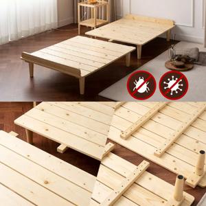 에보니아 파인 평상형 침대 슈퍼싱글 프레임SS 표준매트포함