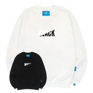 엘라모 M W& B 기모맨투맨 S~4XL 빅사이즈 남성 남자 겨울