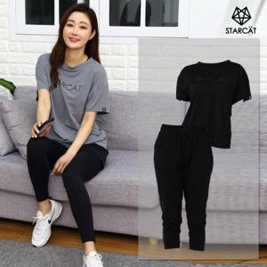 빅사이즈로고티 요가복세트 필라테스복세트 TS33WPS80WW2