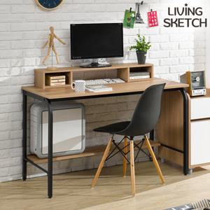 [리빙스케치] 국내제작 듀크 1200 BA 철제 책상[착불]컴퓨터 학생용 책상 다용도테이블