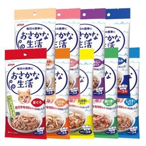 아이시아 생선생활 파우치 60g 3개입 고양이간식