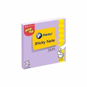 아트박스/오피스큐 프린텍 P7676V 스티키노트 팝업리필 보라 76X