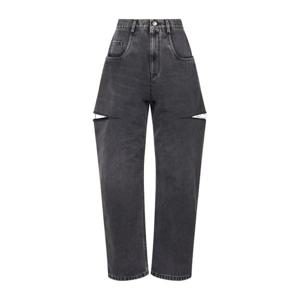 메종마르지엘라 컷아웃 하이웨이스트 와이드 진 S51LA0051S3074