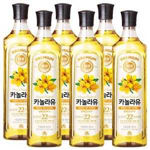 해표 카놀라유 900ml 6개