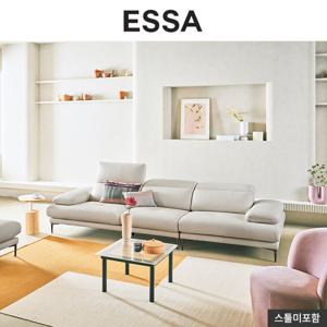 [GS단독][쿠션&상품권증정] 에싸 에블린 4인 헤드기능 론도 소가죽 소파 / 상품권 증정