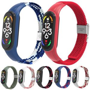 나일론 샤오미 미밴드5 호환 컬러풀 버클 스포츠 시계줄 스트랩