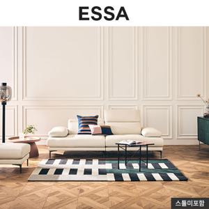 [GS단독][쿠션&상품권증정] 에싸 에블린 3인 헤드기능 론도 소가죽 소파 / 상품권 증정