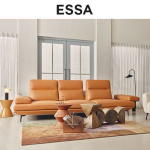 [헤드레스트&상품권증정][GS단독] 에싸 프레소 4인 스윙기능 론도 소가죽 소파