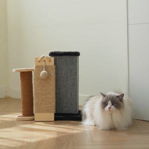 한발뚝딱 고양이 스크래쳐 캣타워 덤벨 행거 세트 3p