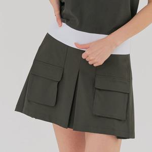 테일러메이드 여성 포켓 플리츠 A라인 큐롯 TWCUM6195-816