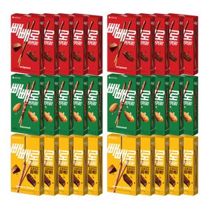 초코빼빼로46g 10개+아몬드빼빼로32g 10개+누드빼빼로 45g 10개