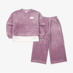 [휠라키즈] Girls 수수진 벨로아코듀맨투맨 세트 (FK2FSF4001F_G