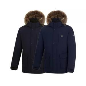 [콜핑]LD08 남자 겨울 라쿤퍼 야상형 헤비구스다운자켓 KTO8571U