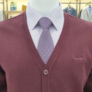 [크로커다일남성]가을겨울신상 이중우수브이넥가디건CDAA9TP9794